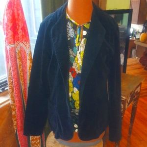 Vintage black velvet "smoking jacket"